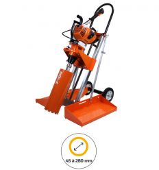 Carotteuse inclinée thermique sur bâti de 45 à 280 mm