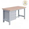 Établi lourd 3 tiroirs de couleur gris clair RAL 7035