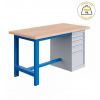 Établi lourd avec coffre de couleur bleu ciel RAL 5015