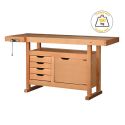 Photo : Table de menuisier bois