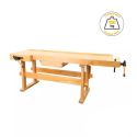 Photo : Table établi bois avec étaux