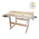 Photo : Table de travail en bois double