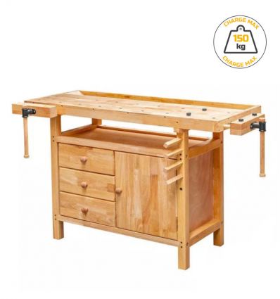 Établi bois professionnel charge maximal 150 kg
