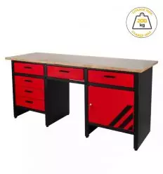 Établi avec rangement complet professionnel