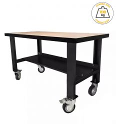 Table d'atelier sur roulettes