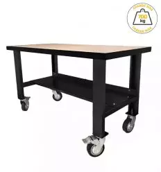 Table d'atelier sur roulettes