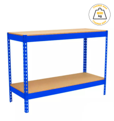Table d'atelier 2 plateaux couleur bleu