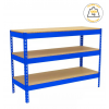 Table d'atelier 3 plateaux couleur bleu