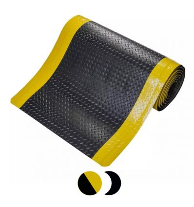 Tapis Antifatigue ergonomique jaune et noir
