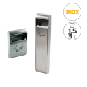 Photo : Cendrier mural inox 1,5 L