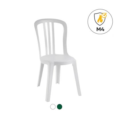 Chaise empilable verte