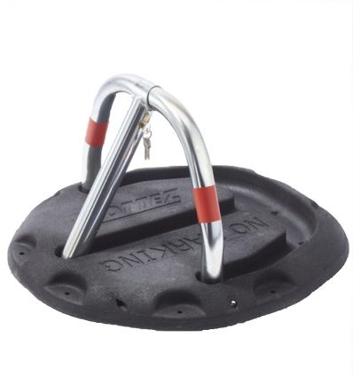 Arceau de parking avec socle en caoutchouc