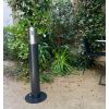 Cendrier sur pied anthracite 3 litres de face