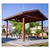 Pergola pour aire de repos toit en pavillon