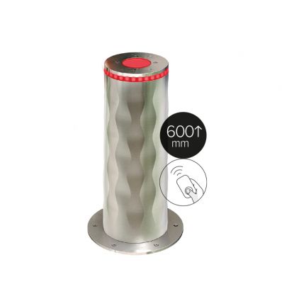 Borne escamotable automatique haute réflectivité hauteur 600 mm