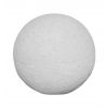 Borne demi sphère anti-stationnement en béton blanc sablé