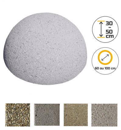 Borne en béton demi-sphère tous coloris