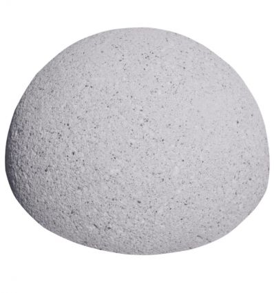 Borne en béton demi-sphère gris sablé