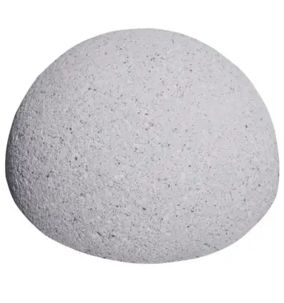 Borne en béton demi-sphère gris sablé