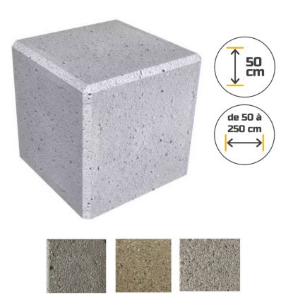 Bordure de défense en béton
