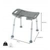 Dimensions du tabouret PMR de douche