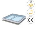Photo : Lanterneau éclairage zénithal pour rénovation 100 x 100 cm - Acier brut - PCA 10 mm