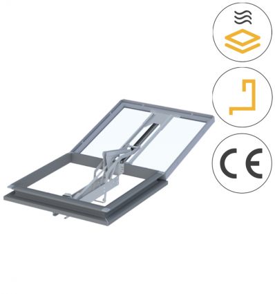 Lanterneau de désenfumage ouverture électrique pour rénovation