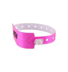 Bracelet Vinyle personnalisé Rose - XL
