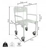 Chaise de Douche Roulante Dimensions