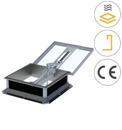 Trappe de désenfumage électrique