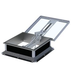 Exutoire de fumée électrique costière droite