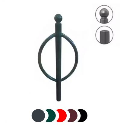 Support vélo ovale boule - 2 pommeaux possibles - 8 couleurs possibles