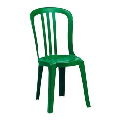 Chaise empilable verte