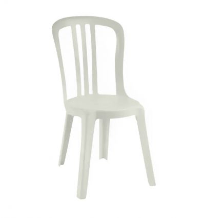 Chaise empilable blanc cassé