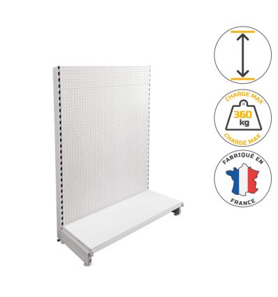 Gondole Simple Face à Fond Perforé