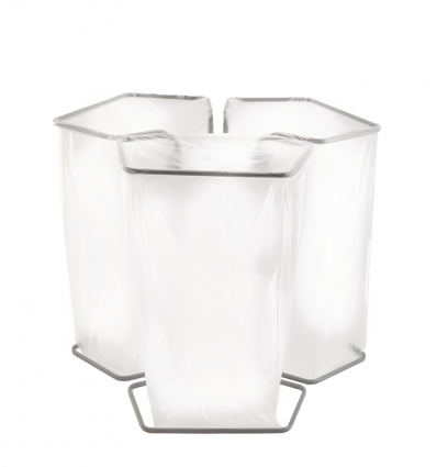 Support sac poubelle industriel triple