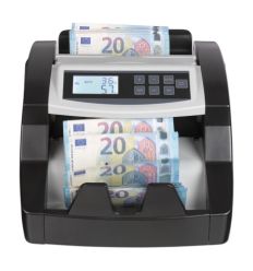 Compteuse de billets - Vue de face avec billets