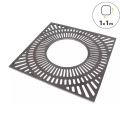Photo : Grille d'arbre en fonte carré éco