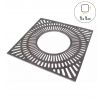 Grille d'Arbre en Fonte Carré Éco 1x1m