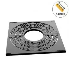Grille d'arbre en fonte carré premium normée PMR