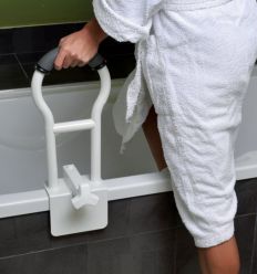 Barre d'appui bain utilisation