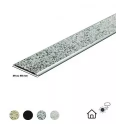 Nez de marche en alu et minéral antidérapant plat extérieur