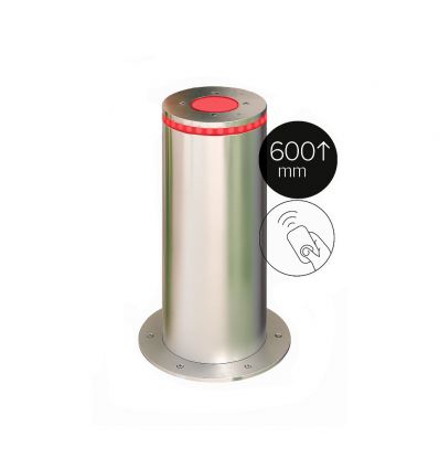 Borne escamotable automatique en inox hauteur 600 mm