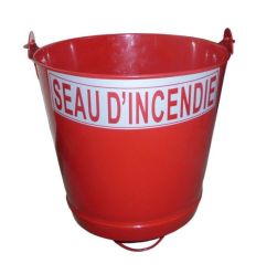 Seau incendie Rouge