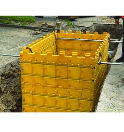 Mise en situation du kit blindage de fouilles léger