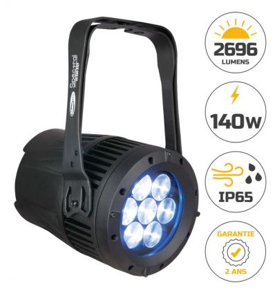 Projecteur led pour scene 7 x 20 W