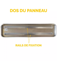 Dos du panneau de jumelage avec rails