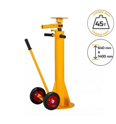 Cric pour remorque 45 tonnes
