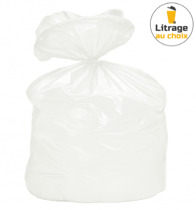 Sac poubelle blanc