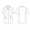 Esquisse de la blouse pour agent d'entretien hôtellerie